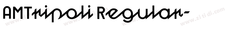 AMTripoli Regular字体转换